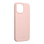 GOOSPERY Cover SILICONE per APPLE iPhone 13 Pro Max da 6.7" con Interno in Microfibra - Rosa