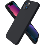 Cover SILICONE per APPLE iPhone 14 da 6.1" con Interno in Microfibra - Nero