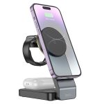 HOCO Caricabatteria Wireless MagSafe CQ3 da 15W per iPhone, Watch e AirPods - Nero