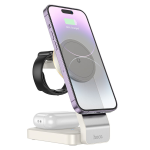 HOCO Caricabatteria Wireless MagSafe CQ3 da 15W per iPhone, Watch e AirPods - Bianco